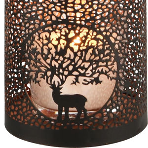 ขวดโหล/โคมไฟ2ด้านสำหรับตกแต่งบ้านเชิงเทียนโลหะแบบแกะสลักที่ทำด้วยมือ - Product Image 1