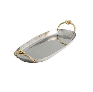 Plateau en métal design pour la décoration des tables à manger et des salons pendant le mois sacré du Ramadan - Product Image 1