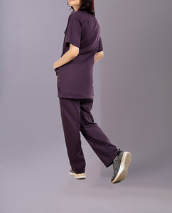 <b>Nursing</b> Suits Salon Custom Logo Hospital Medical Unisex Surgical Scrubs Doctors 2 Piece Nurse Scrub Jumpsuit Uniform Polyester - Product Image 2