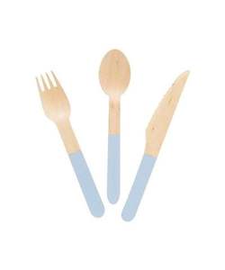 Marvelous Design Table Ware Flatware Set Spoon Fork Knife Cutlery Set High Quality Wooden Cutlery Set - Product Image 1