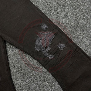 Jeans de Mezclilla para Hombre, Estilo Vintage, Lavado Desgastado, Rectos y Acampanados, Transpirables, de Algodón, para Invierno, Personalizados por el Fabricante - Product Image 2