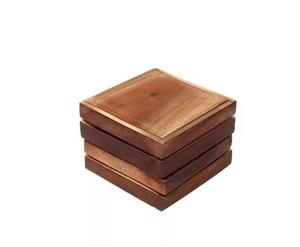 Posavasos de madera natural de diseño único, artículo decorativo para el hogar epoxi de resina para té, café, jugo para Navidad - Product Image 1