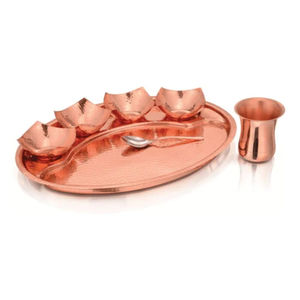 Newly Pattern Arrival Hammered Texture High Standard Quality Copper Made Round Shape <b>Food</b> Serving Luxury Handi Bowl Casserole - Product Image 2