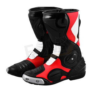 Zapatos de carreras para motocicleta para hombre, botas de cuero para motorista, hechas en paquistaní, venta al por mayor - Product Image 4