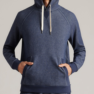 Sweats à capuche en éponge biologique pour hommes Sweat à capuche en coton et polyester pour hommes Logo personnalisé Sweatshirts à capuche durables pour hommes - Product Image 4