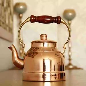 Artistic Luxury Eco-Friendly Brass Teapot with <b>Lid</b> and Smooth Finish Curved Spout for Tabletop Wedding or Festival Decoration - Product Image 3