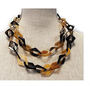 Chaîne en corne Collier Infinity Collier en corne de buffle naturelle Produit indien fait à la main - Product Image 5