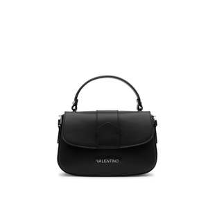 กระเป๋าถือหนัง PU แบบลำลอง สีดำ พร้อมหูหิ้ว ตกแต่งด้วยตัวอักษรพิมพ์เอง สายสะพายสองเส้น ซับในหนัง ขนาด 22x13x8 ซม. ผลิตในอิตาลี - Product Image 3