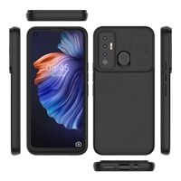 Coque de téléphone à fenêtre coulissante en métal TPU avec imprimé d'huile pour Tecno Camon 17 19 Pro Neo camon 18 Premier pro 18i 18T
