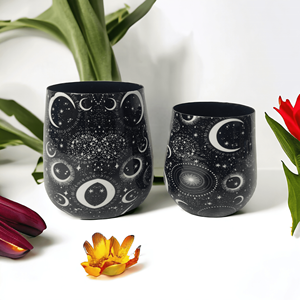 Halloween Theme Printed Latest Custom Design Metal Votive With Rounded Bottom Festive Home <b>Decoration</b> Empty Candle Jars Vessels - Product Image 5