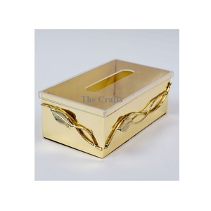 Servilletero de diseño más nuevo en acero inoxidable y aluminio Color plata Servilletero para uso en bodas - Product Image 6