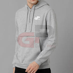 Taille personnalisée Sweats à capuche à demi fermeture éclair Sweats à capuche à demi fermeture éclair à la mode et élégants en stock pour hommes Sweats à capuche - Product Image 2