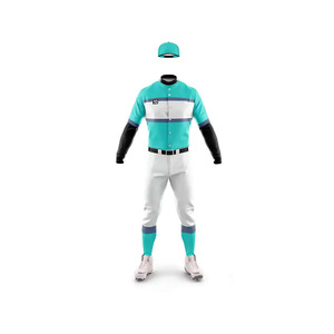 Unisex personalizado poliéster transpirable béisbol Jersey para Hombre Ropa deportiva juvenil Collage Hip Pop estilo Softball uniformes - Product Image 3