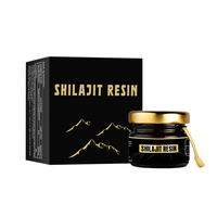 Résine Shilajit de qualité supérieure avec acide fulvique riche provenant de la marque de distributeur et de l'emballage de l'Himalaya en Inde