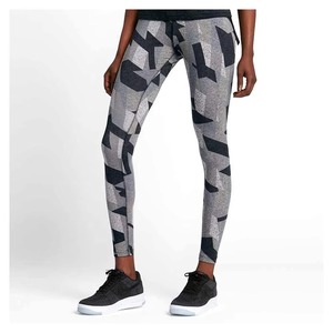 Pantalon de yoga en coton biologique de haute qualité pour femmes 100% ensemble de leggings durables avec logo sur la taille motif solide en gros - Product Image 2