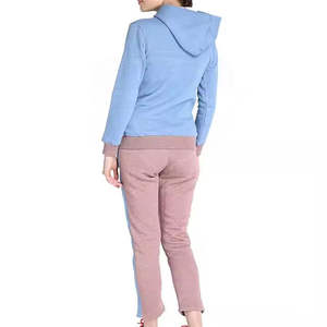 Conjunto de chándal para mujer con lavado ácido, ropa de calle para mujer, sudadera con capucha y pantalones de chándal con bordado desgastado Vintage, conjunto de chándal para mujer - Product Image 2