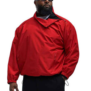 Veste coupe-vent surdimensionnée en polyester pour hommes de haute qualité à fermeture éclair complète personnalisée coupe-vent et respirante pour hommes - Product Image 1