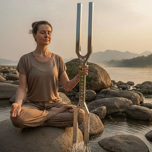 Diapason géant à double fréquence (432 Hz et 288 Hz) |   Pour la thérapie et la guérison - Product Image 1