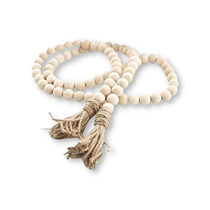 Vietnamien décoratif bois perle chaîne lien décor bois noeud sculpté à la main lien bois perle guirlande bouddha ornement - Product Image 6