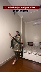 Indien longue évasée Naira coupe Kurti pour les femmes prêt à l'emploi indien tenue décontracté robes entièrement cousu Kurti Plazo ensemble - Product Image 2