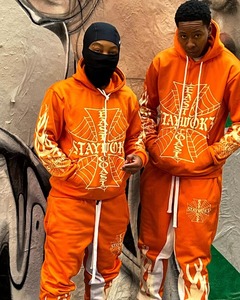 Ensemble de survêtement de qualité supérieure, tissu de qualité supérieure, 100% coton molletonné, service OEM, sweat-shirt à capuche et pantalon, dernier design 2025 - Product Image 5