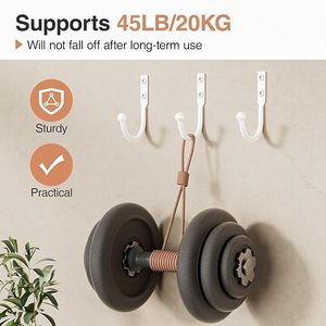 Grand crochet mural en aluminium noir pour salle de bain cuisine chambre à coucher-pour serviette vêtements sacs manteaux clés stockage-comprend des vis supplémentaires - Product Image 3