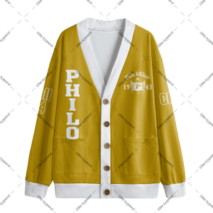 Cárdigan Bordado Informal de Invierno de la Hermandad Sigma Gamma Rho Philo |   100% Algodón para Mujer |   Ropa Personalizada para Eventos - Product Image 1