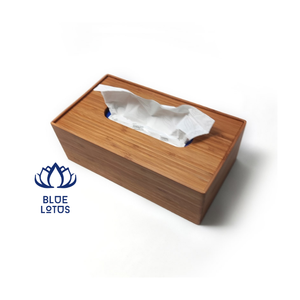 Boîte à mouchoirs en bambou, artisanat en bois de bambou, matériel en bois de bambou, articles de cuisine, rustique, maison écologique, 2025 - Product Image 1