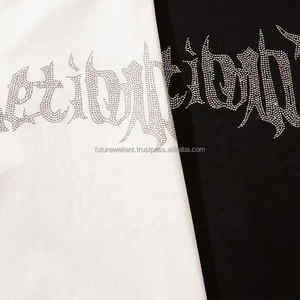 T-shirts en coton de haute qualité pour hommes T-shirts en pierre du Rhin personnalisés T-shirts d'été en plein air T-shirts à la mode pour hommes avec couleur noire - Product Image 3