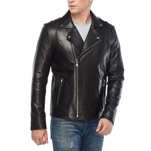 Logo personnalisé et étiquette veste en cuir véritable hommes pour les motards hommes vêtements ciré café Racer vestes vintage de haute qualité - Product Image 5
