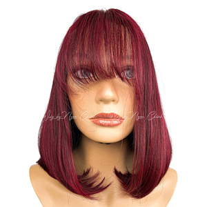 Fringe <b>Wigs</b> Vietnamese Multiple Donors Vietnamese Human Hair Single Closure Frontal Hair <b>Wig</b> - Product Image 3