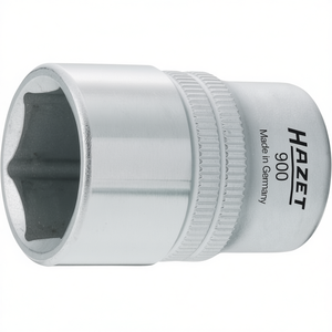Hazet 1/2'' 6-Point Square <b>Socket</b> with Traction Profile and Knurling - Product Image 2