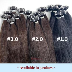 Gran oferta, nuevo diseño, calidad de lujo, trama Genius, cabello humano virgen vietnamita, extensiones de cabello de trama Invisible plana, en stock ahora - Product Image 3