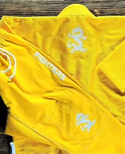 Professional Martial Arts Wear Yellow Brazilian Jiu Jitsu Uniform Customized Embroidery Logo & Size BJJ Gi for <b>Men</b> - Product Image 6