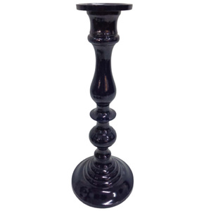 ชุดเชิงเทียนโลหะทำด้วยมือ2ชิ้นพร้อมเคลือบผงสีฟ้าเชิงเทียนตกแต่งงานแต่งงานทำด้วยมือสำหรับคริสต์มาส - Product Image 2