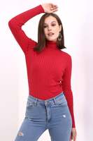 Suéter de Punto de Manga Larga para Mujer, Cuello Alto, Estilo Informal para Oficina, Suéter de Punto Cómodo, Venta al por Mayor