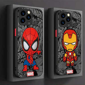 Coque Marvel Spider-Man pour iPhone 14 Plus 13 Pro Max et autres modèles - Étui de protection mignon offrant une protection pour le téléphone - Product Image 4