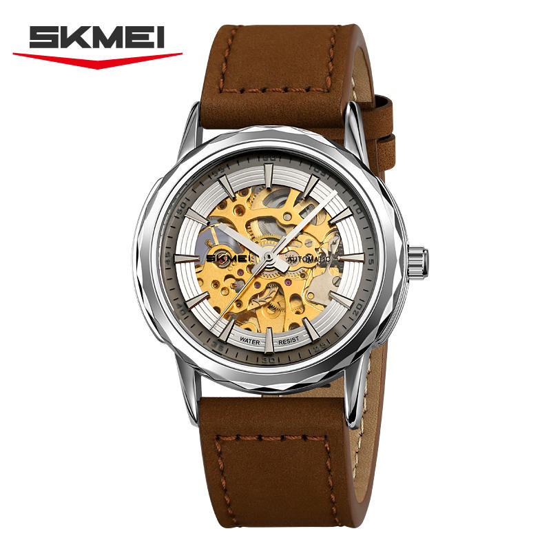 สีเงิน/สีน้ำตาลเข้ม-หนัง