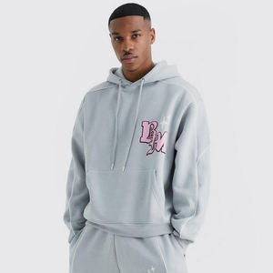 Ensemble 2 pièces unisexe en molleton 100 % coton imprimé sur mesure, survêtement d'hiver écologique pour hommes, vente en gros - Product Image 5