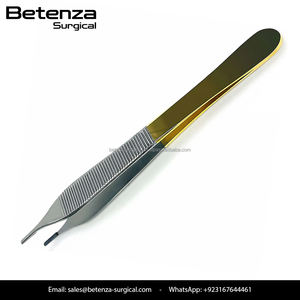 Pinces à tissus Adson Brown de haute précision TC 7x7, dents fines, pointes dentelées délicates, durables, usage chirurgical, acier inoxydable médical - Product Image 3