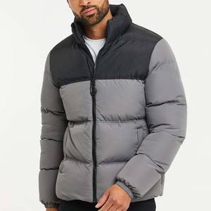 <b>Men's</b> High Street Waterproof Polyester <b>Jackets</b> Contrast Colors Customized Design Zipper Embroidered New Arrival OEM Service - Product Image 1