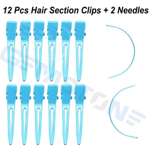Professional Durable Reusable Stainless Steel Hair Extension Tool Kit Micro Link Installation Set Pliers <b>Needles</b> Thread - Product Image 4