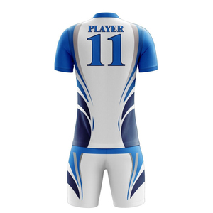 เสื้อฟุตบอลสโมสรออกแบบเอง ขายส่ง โพลีเอสเตอร์/คอตตอน ระบายอากาศ แห้งเร็ว ชุดทีมฟุตบอล สกรีนลายแบบซับลิเมชั่น ฝรั่งเศส - Product Image 2