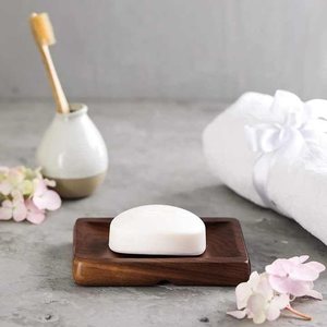 Rustic Wooden Soap Dish Sustainable <b>Bathroom</b> Accessory <b>Decoration</b> Kitchen Soap Holder - Product Image 5