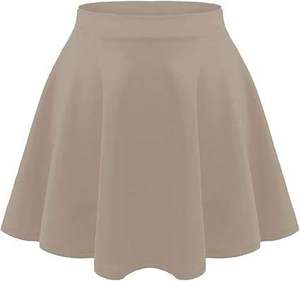 Jupe d'école pour filles ludiques en tissu doux au toucher, ceinture haute mince, coupe évasée fluide pour un mouvement confiant et un style confortable - Product Image 5