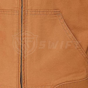 Chaqueta Bomber de invierno personalizada de alta calidad para mujer con manga larga patrón sólido tejido transpirable cremallera completa venta al por mayor - Product Image 6