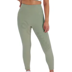 Legging yoga ukuran Plus XL XS untuk angkat pantat Legging yoga ketat nilon lunak spandeks legging kebugaran kustom kualitas tinggi pabrikan