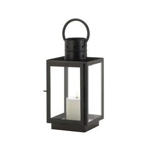 Design Metal Hanging <b>Candle</b> Lantern <b>Black</b> <b>Candle</b> Lantern Container Uses for Garden Decorate Home Wedding Party - Product Image 2
