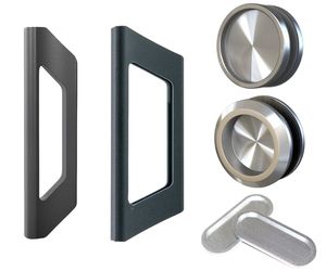 Manija de <span class=keywords><strong>aluminio</strong></span> Manija de <span class=keywords><strong>puerta</strong></span> corredera de vidrio para veranda/manija de <span class=keywords><strong>puerta</strong></span> autoadhesiva blanco mate para pared corredera de vidrio, 150x36mm - Product Image 6