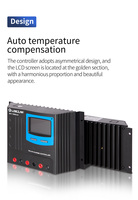 Contrôleur solaire et d'éclairage PWM 60A Lithium 24V/48V Auto double USB Protection IP32 avec grand écran LCD Contrôleur PWM